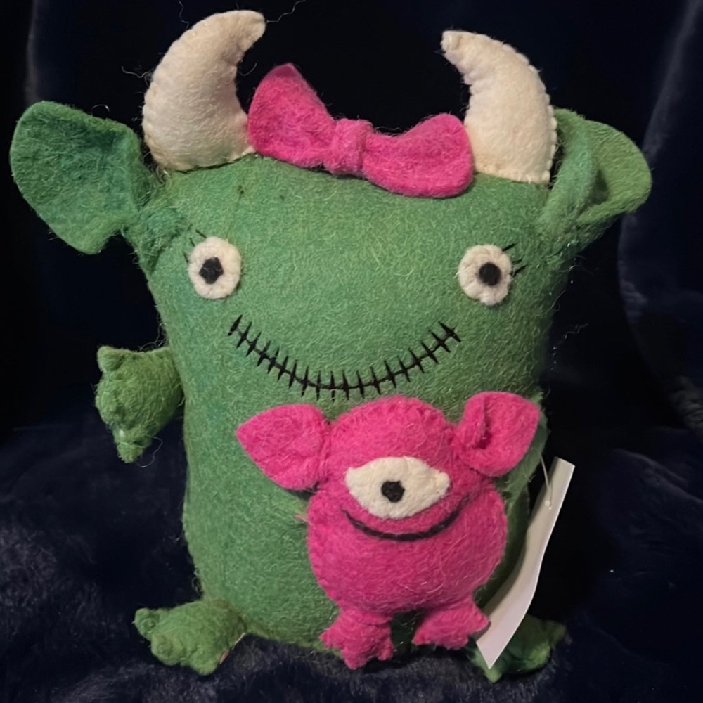 Novogratz Green Felt Monster
